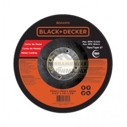 DISCO ABRASIVO CORTE METAL BLACK AND DECKER BDA0410  