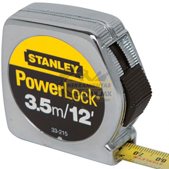 Flexometro Cinta Métrica Power Lock Stanley 33-215