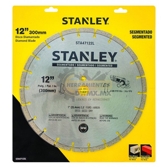 Disco Diamantado Segmentado 12" Stanley STA47122L