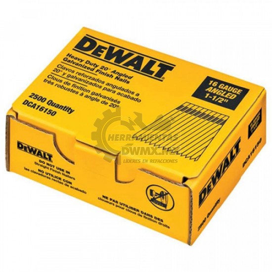 Caja de Clavos Calibre 16 1-1/2" DeWalt DCA16150