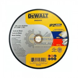 Disco Corte Plano Metal 9'' DEWALT DW84902