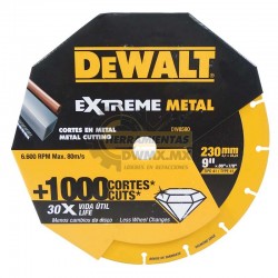 Disco Diamantado Extreme Corte Metal 9'' DEWALT DW8590