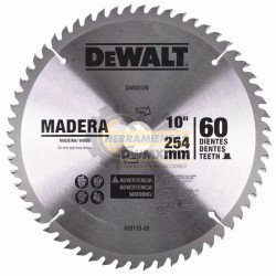 Disco Sierra 10'' X 60T DEWALT DWA03120