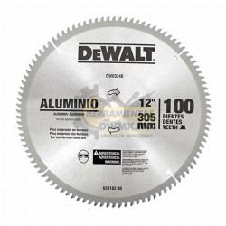 Disco Sierra 12'' x 100T DEWALT DWA03240 Aluminio